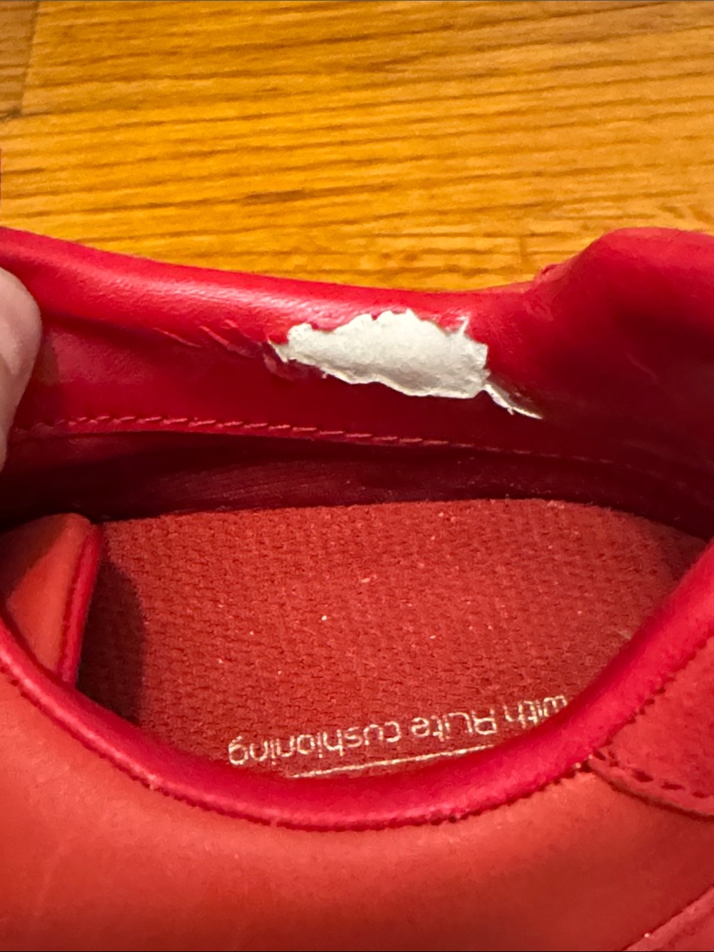Lauren Ralph Lauren Women's Red Lace-Up Sneakers - Picture 9 of 11